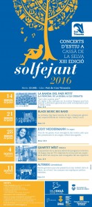 CARTELL-SOLFEJANT-2016-La Banda del País Petit-Els Cremats i la Principal de la Bisbal